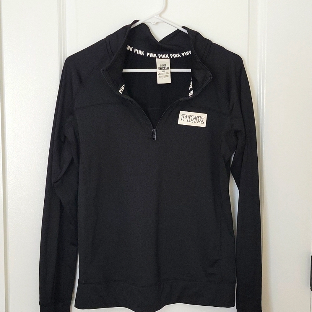 PINK Victoria's Secret 3/4 Zip Size Large